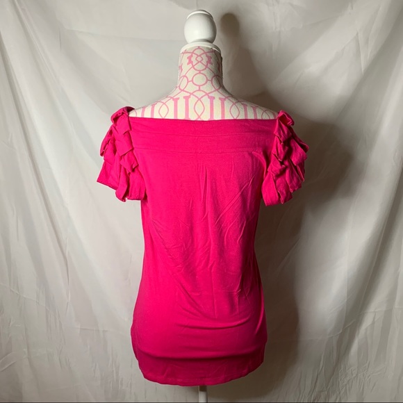 Cynthia Rowley Pink shirt size large:) - Picture 2 of 3